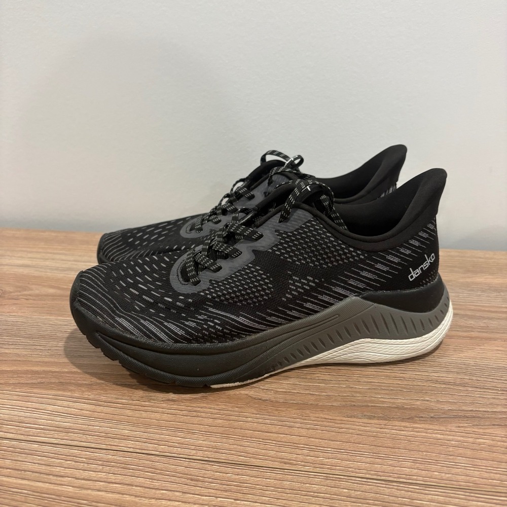 Dansko Peony Pace Walking Shoes Black 37 Comfort Athletic Sneakers 4207106194